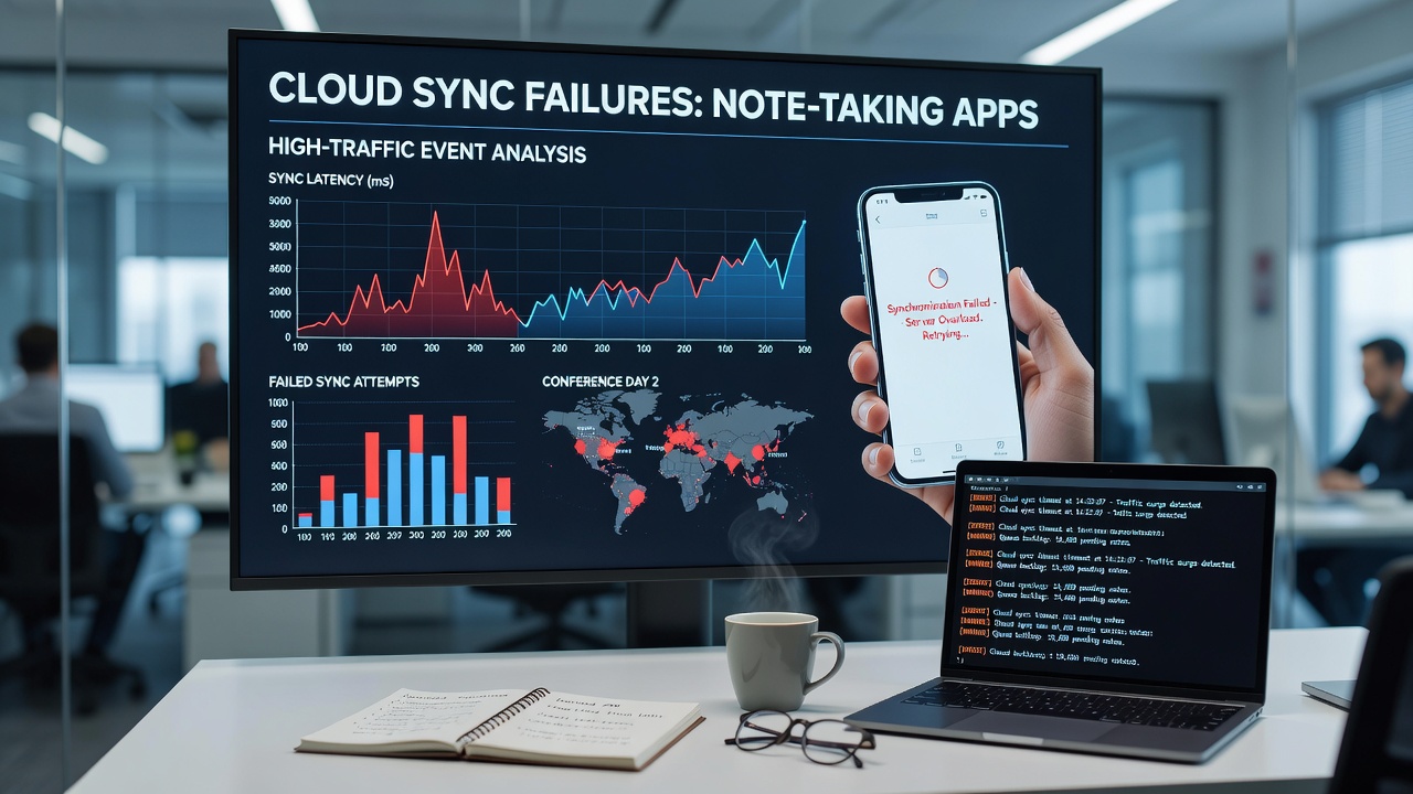 Examining Cloud Synchronization Failures in Note-Taking Apps During High-Traffic Events