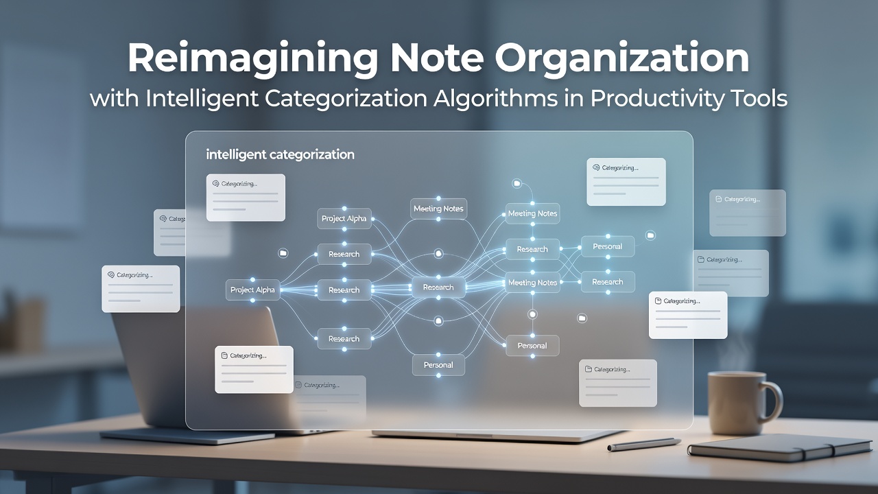 Reimagining Note Organization with Intelligent Categorization Algorithms in Productivity Tools